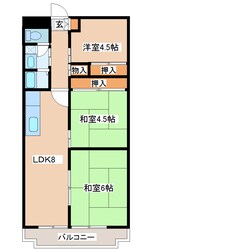 サンプラザ新石切の物件間取画像